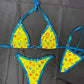 Yellow Bunny Designer Two-Piece Bikini Lingerie Outfit