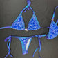 Metallic Purple Spandex/Purple Designer Velvet