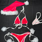 Pink Velvet Four-Piece With Hat Pink Velvet Bikini along