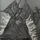 Black/Silver Sparkle Mesh One-Piece Stripper Outfit
