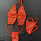 Orange Slingshot Stripper Outfit
