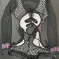 Black/Pink Bunny Bartender Romper Outfit