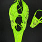 Neon Green Kitty One-Piece Lingerie Outfit