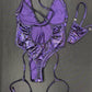 Holographic Purple One-Piece Lingerie Outfit