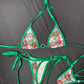 Designer Christmas Two-Piece Bikini Lingerie Outfit