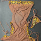 Animal Print/Mocha Mesh Romper One-Piece Lingerie Outfit