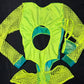 Neon Yellow/Metallic Yellow/Green Romper Lingerie Outfit