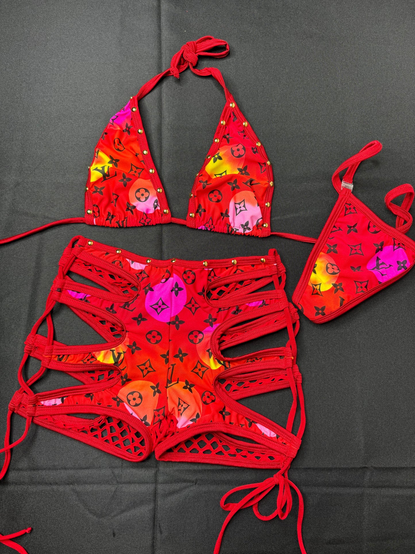 Designer Two-Piece Shorts Lingerie Outfits