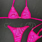 Mystic Hot Pink with Fucsia Two-Piece Bikini Lingerie Outfit