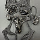 latex two-piece stripper outfit