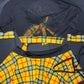 Yellow Plaid Spandex/Black Mesh Top School Girl Lingerie Outfit