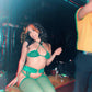 Green Chaps Stripper Leg Outfit