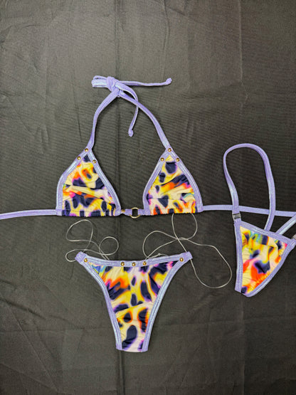 Lavender/Animal Print Spandex