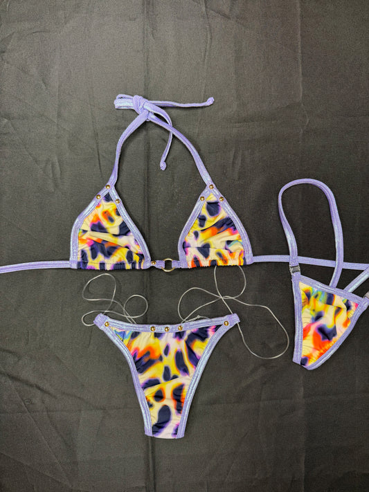 Lavender/Animal Print Spandex