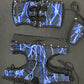 Black/Blue Lightning Tube Top/Shorts Lingerie Outfit