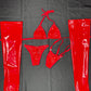 Red Latex Bikini w/ Leg Pieces