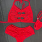 Sparkle Lace Two-Piece Shorts Lingerie Outfit