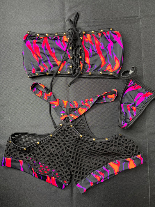 Black Two-Piece Stripper Outfit