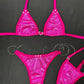 Mystic Hot Pink with Fucsia Two-Piece Bikini Lingerie Outfit