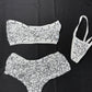 White Sequence Lace Tube Top/Shorts Two-Piece Lingerie Outfit
