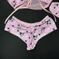 Baby Pink Kuromi Two-Piece Shorts Lingerie Outfit