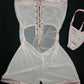 Metallic Pink/Pink Mesh One-Piece Lingerie Outfit