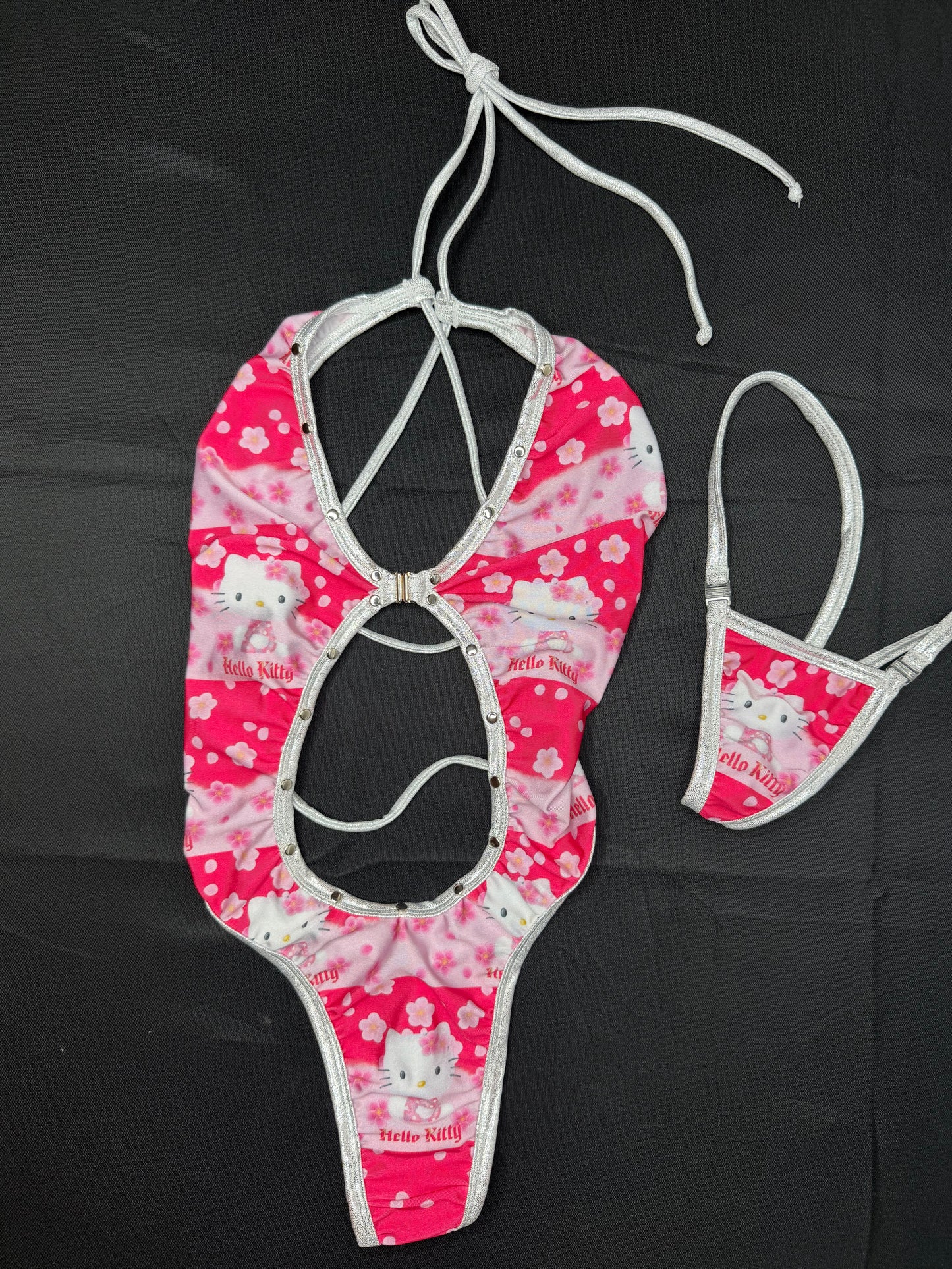 Kitty Spandex One-Piece Lingerie Outfit