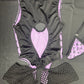 Purple Designer One-Piece Romper Lingerie Outfit