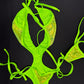 Lime Green One-Piece Lingerie Outfit