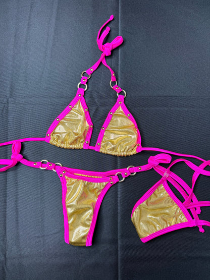 Exotic Dancer Side-Tie Bikini Two-Piece Outfit