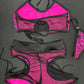 Pink Spider Web Sports Bra/Shorts Two-Piece Lingerie Outfit