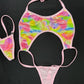 Baby Pink/Rainbow One-Piece Sling-Shot Lingerie Outfit