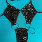Exotic Dance Wear One-Piece Sexy Stripper Outfit Hot Pink Latex