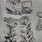 Black Tube-Top/Shorts Ripped Back Shorts Lingerie Outfit