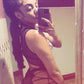 One-Piece Grey/Black Shoulder Strap with Bikini Top Stripper Outfit