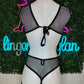 latex two-piece stripper outfit