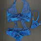 Royal Blue One-Piece Lingerie Outfit