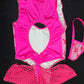Hot Pink Spandex Designer One-Piece Romper Lingerie Outfit