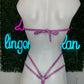 Baby Pink/Shimmer Lavender One-Piece Exotic Dancer Outfit