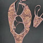 Chocolate Animal Print One-Piece Lingerie Outfit