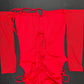 Red/Red Mesh/Spandex One-Piece Lingerie Outfit