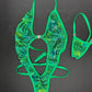 Green Animal Print One-Piece Lingerie Outfit