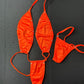 Orange Slingshot Stripper Outfit