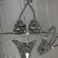 Black Spandex Bikini Top/Silicone Bottoms Two-Piece Lingerie Outfit
