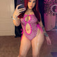 Hot Pink/Baby Pink One-Piece Lingerie Outfit