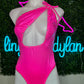 Hot Pink One-Piece Leotard Outfit