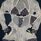 Gold/Brown Designer Spandex/Fishnet One-Piece/Bikini Top Bartender Romper Lingerie Outfit