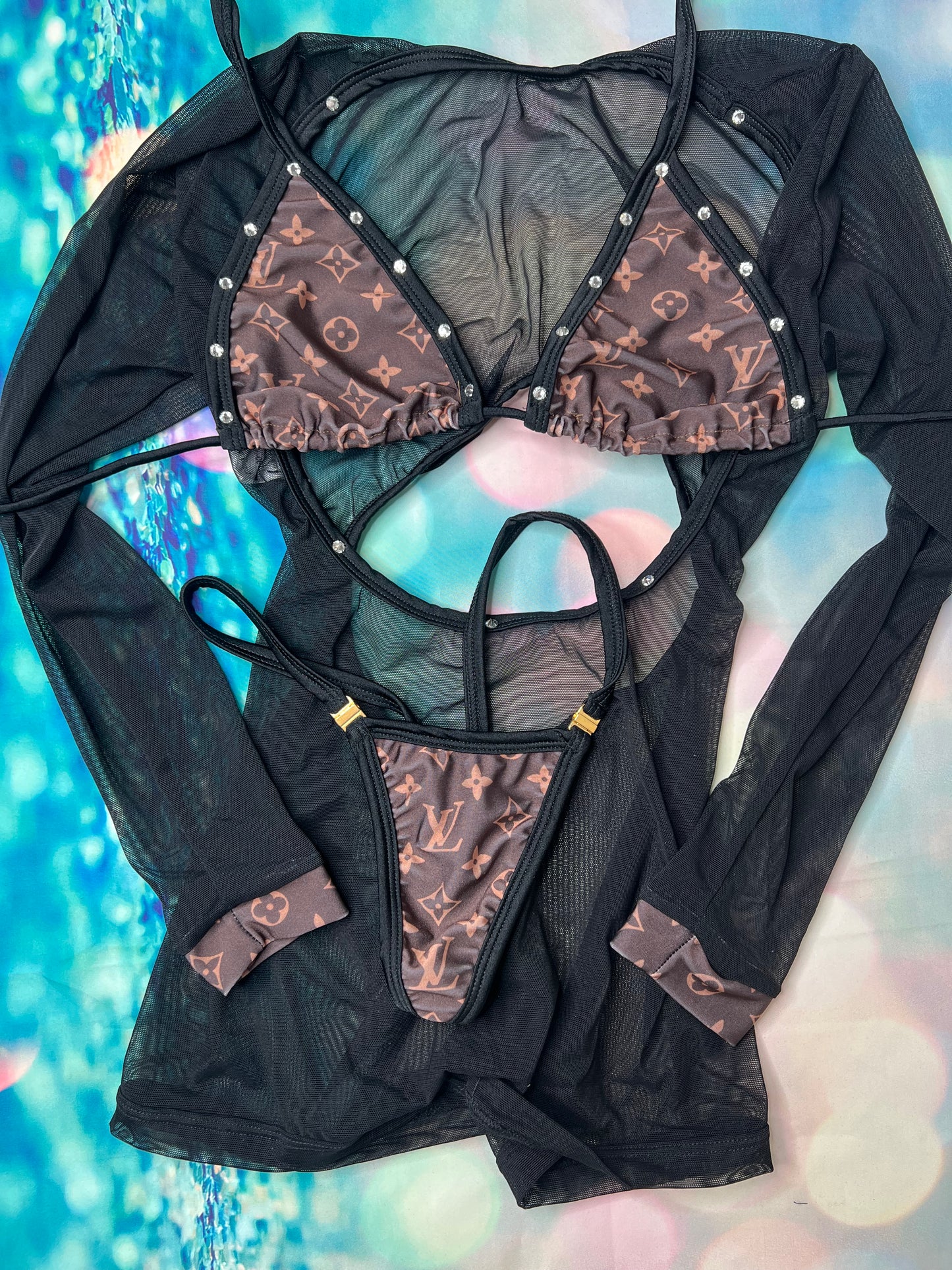 Exotic Dance Wear Lace Romper - Alluring Stripper Attire