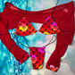 Sensational Exotic Dance Wear Lace Three-Piece Outfit Sets