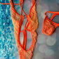 Exotic Dance Wear Mesh Outfit Sexy Stripper Attire for Nightclubs